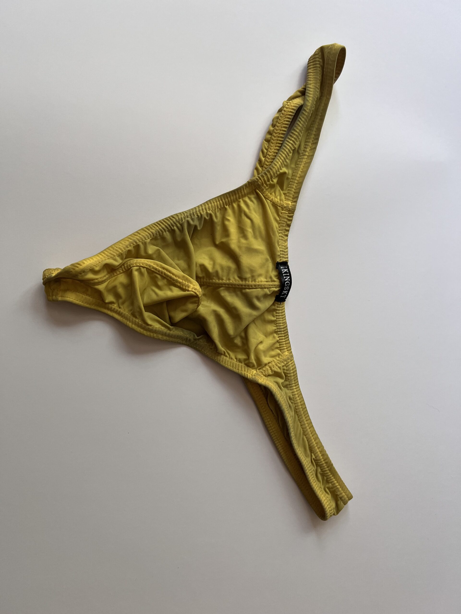 Well Used Yellow Camming Thong